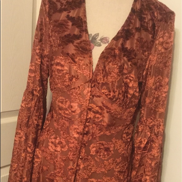 LAST 1❤️EARTH RUSTIC BRICK TONE KIMONO - Picture 3 of 8